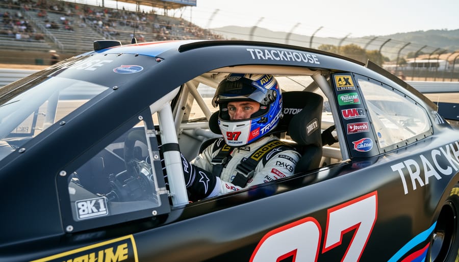 Shane van Gisbergen in a Trackhouse Racing No. 97 stock car at Sonoma Raceway